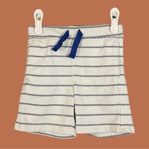 Nautica Boys White Striped Casual Pull On Shorts Size 3T